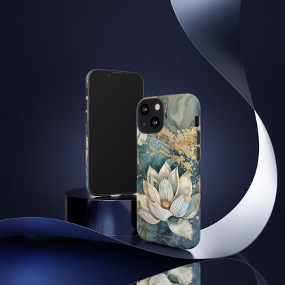 Zen Lotus Gold Floral Phone Case