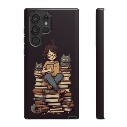 Cats and Books Phone Case