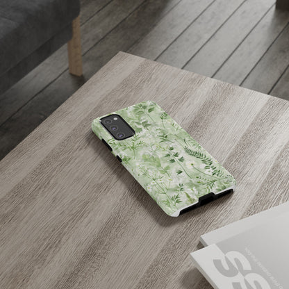 Floral Sage Green Wildflower Phone Case