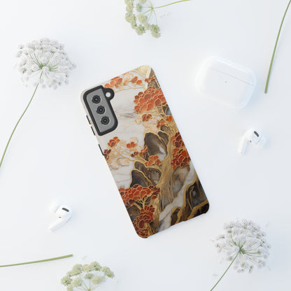 Chiyogami Floral Tough iPhone Case Galaxy S23 S22 S21 S20 Plus Ultra | Iphone 14 13 12 11 8 Pro Max Mini | Pixel 7 6 Pro 5 | Japanese Boho