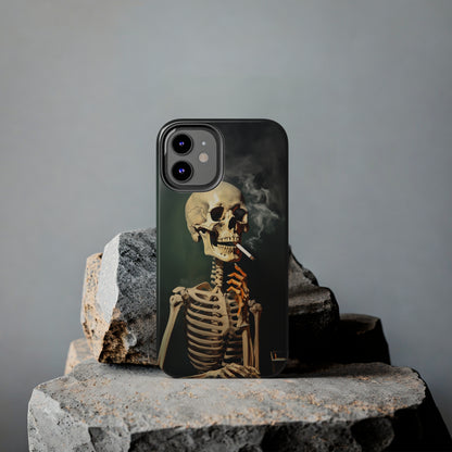 Smoking Skull iPhone Case | Edgy Style with a Mysterious Vibe for iPhone 11, 12, 13, 14, SE 2020 & Mor