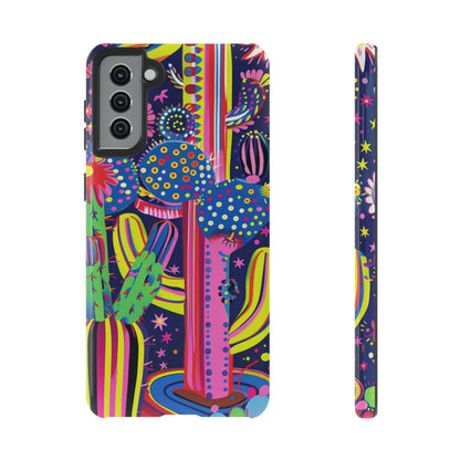 Retro 1960s Psychedelic Cactus Flowers Phone Case