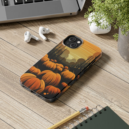 Halloween Fall Pumpkins iPhone Case | Embrace the Spooky Autumn Vibes