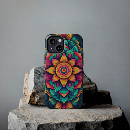 Cosmic Harmony: Rainbow Mandala | Spiritual Symmetry iPhone Case