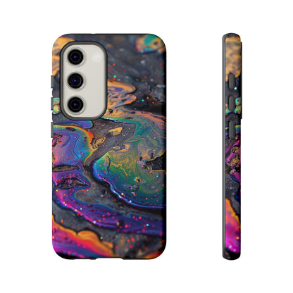 Opalescent Marbled Holographic Print Phone Case