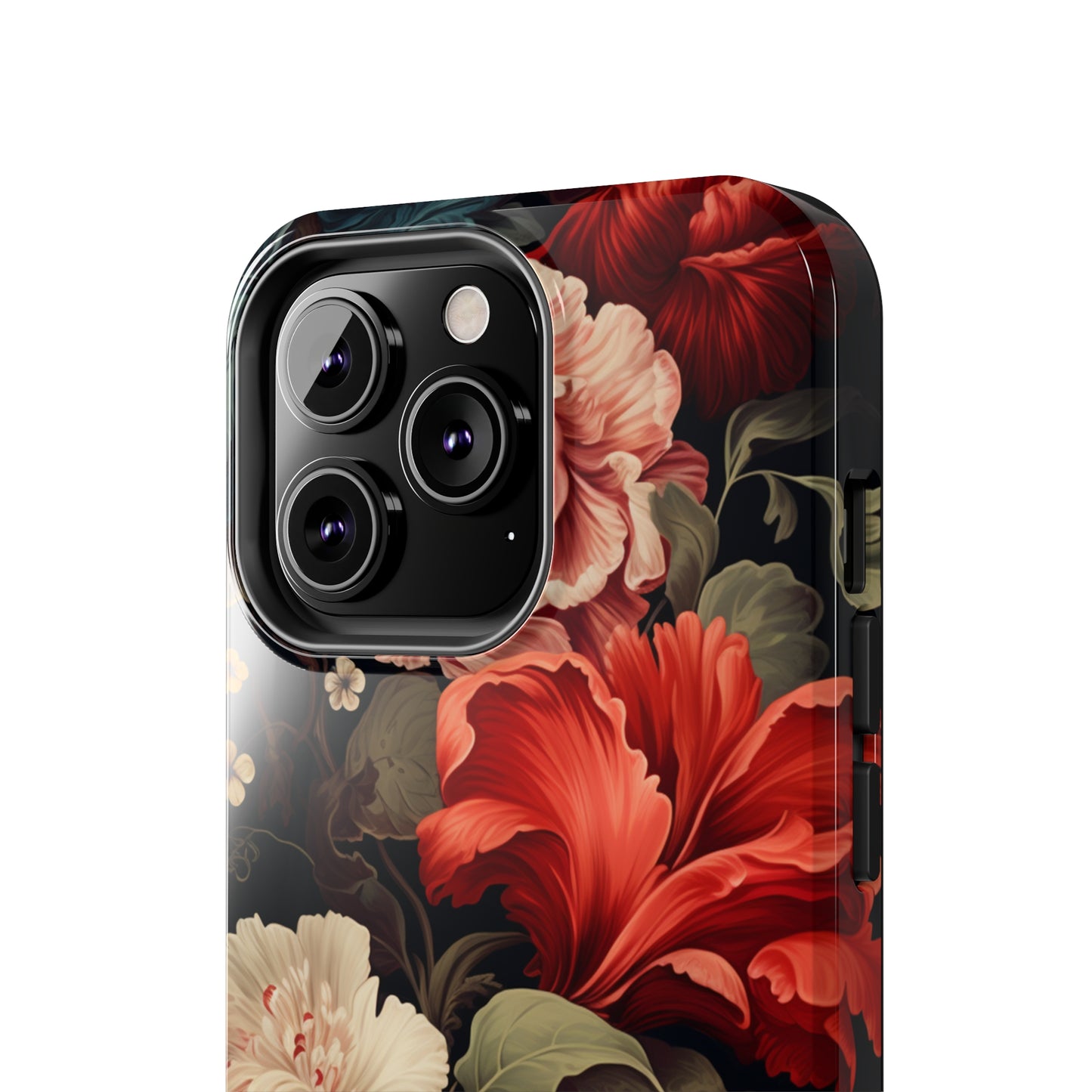 Vintage Floral Aesthetic Phone Tough Case Antique Print for iPhone 14 11 Pro 12 13 XR XS X 7+ 8 Boho Nature Flowers Cottage Core