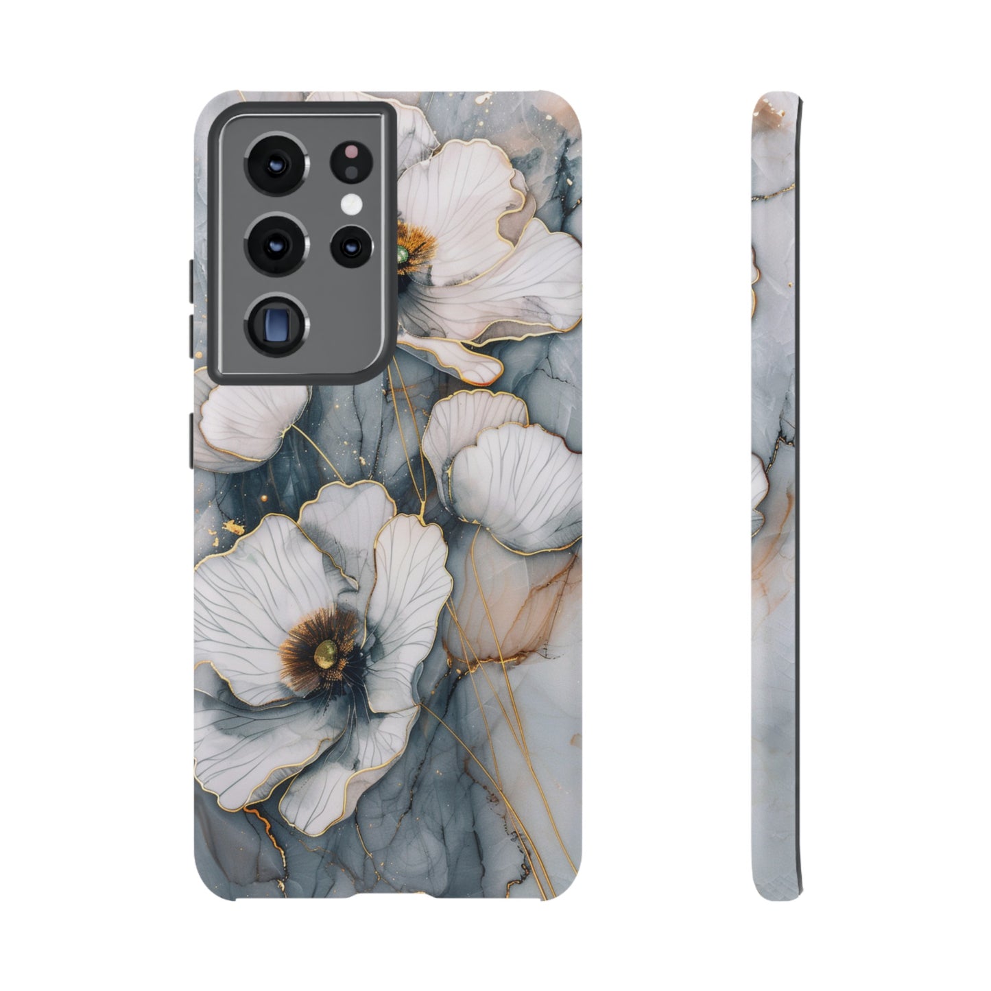 Flowers and Gold Phone Case