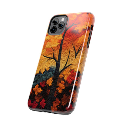 Autumn Forest Embroidered iPhone Case