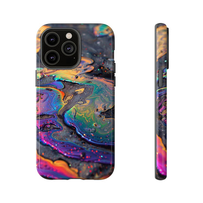 Opalescent Marbled Holographic Print Phone Case