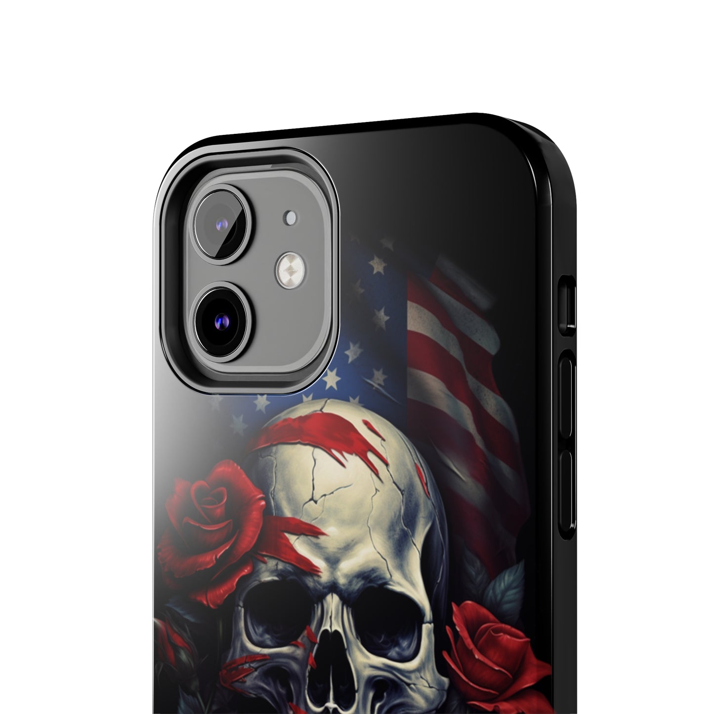 Skull USA Flag iPhone Case | Patriotic Edge with Stylish Protection