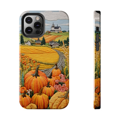 Embroidered iPhone 14 Pumpkin Aesthetic Shield