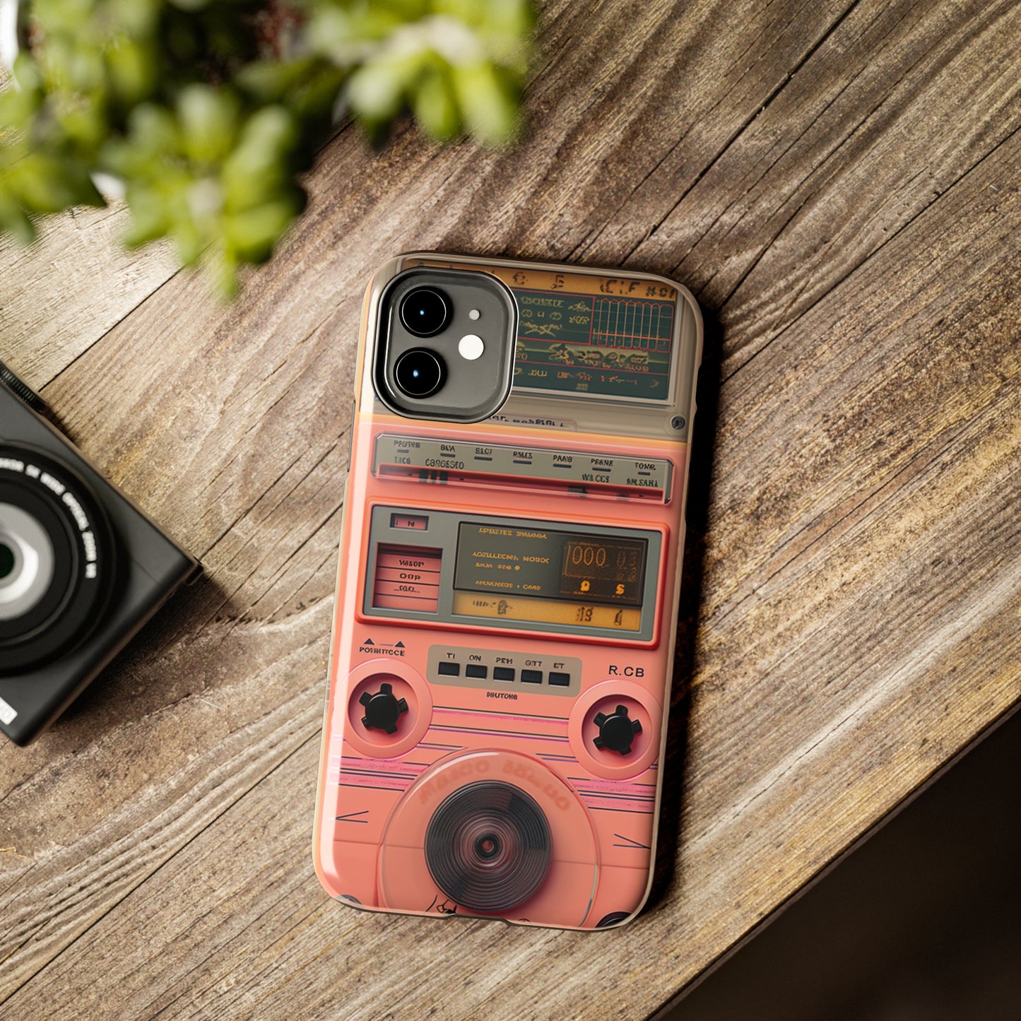 Cyberpunk Retro Walkman Nostalgia | Vintage Beats Revival iPhone Case