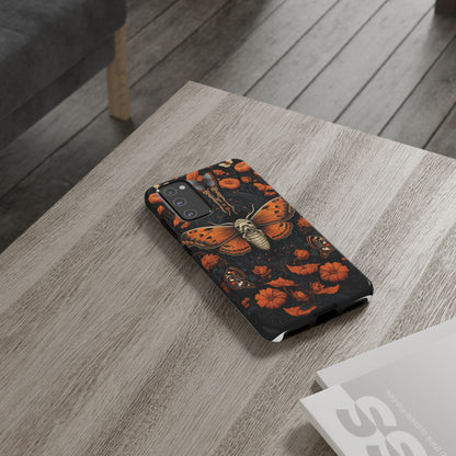 Eerie Elegance Halloween Goth Moth Phone Cover