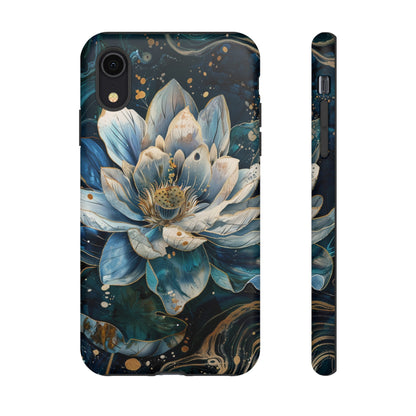 Zen Stained Glass Lotus Floral Design Phone Case