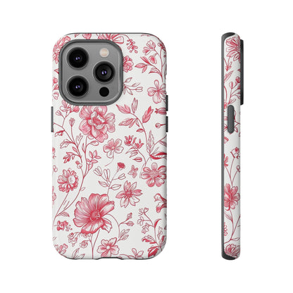 Pink Floral Wildflower Phone Case