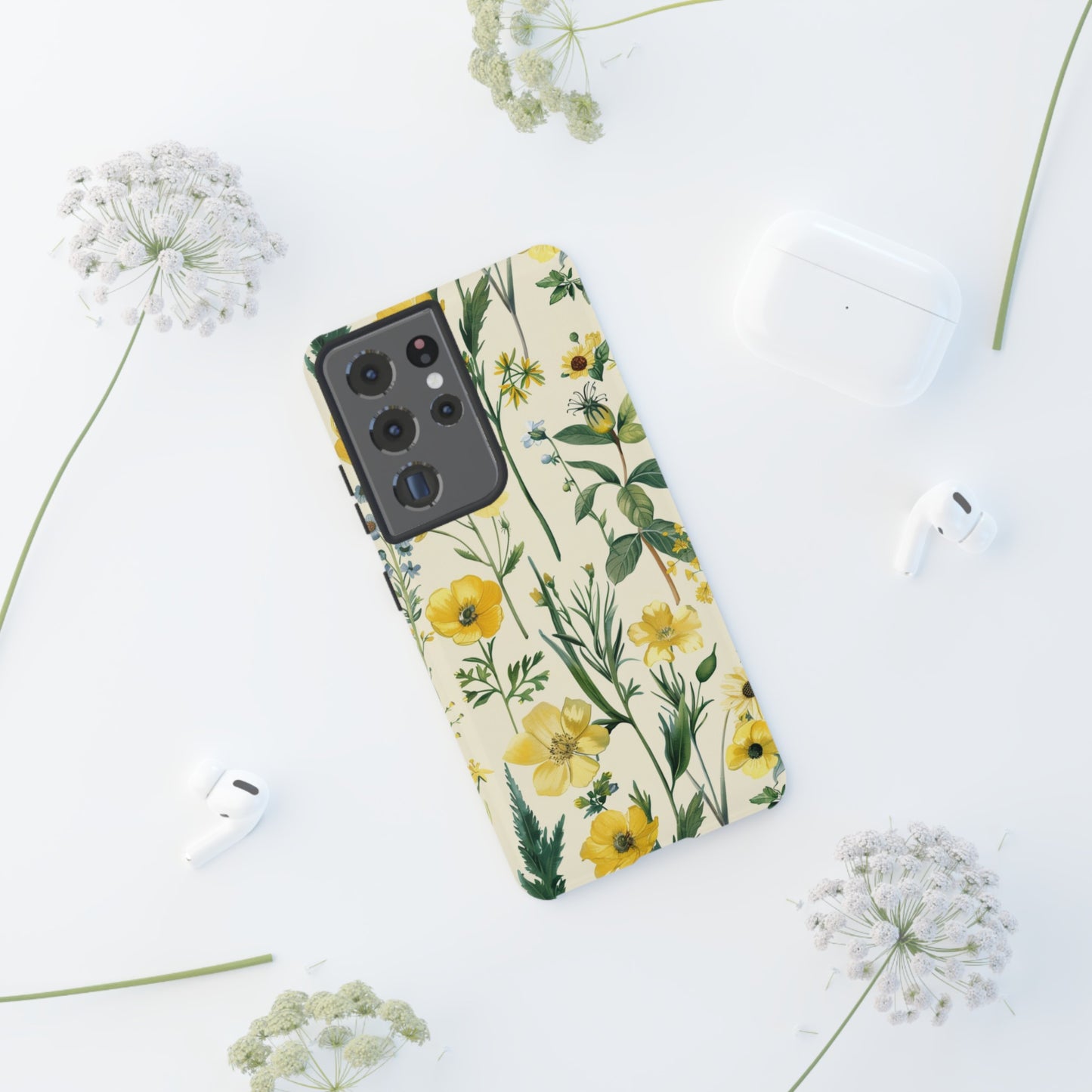 Floral Sage Yellow Wildflower Phone Case