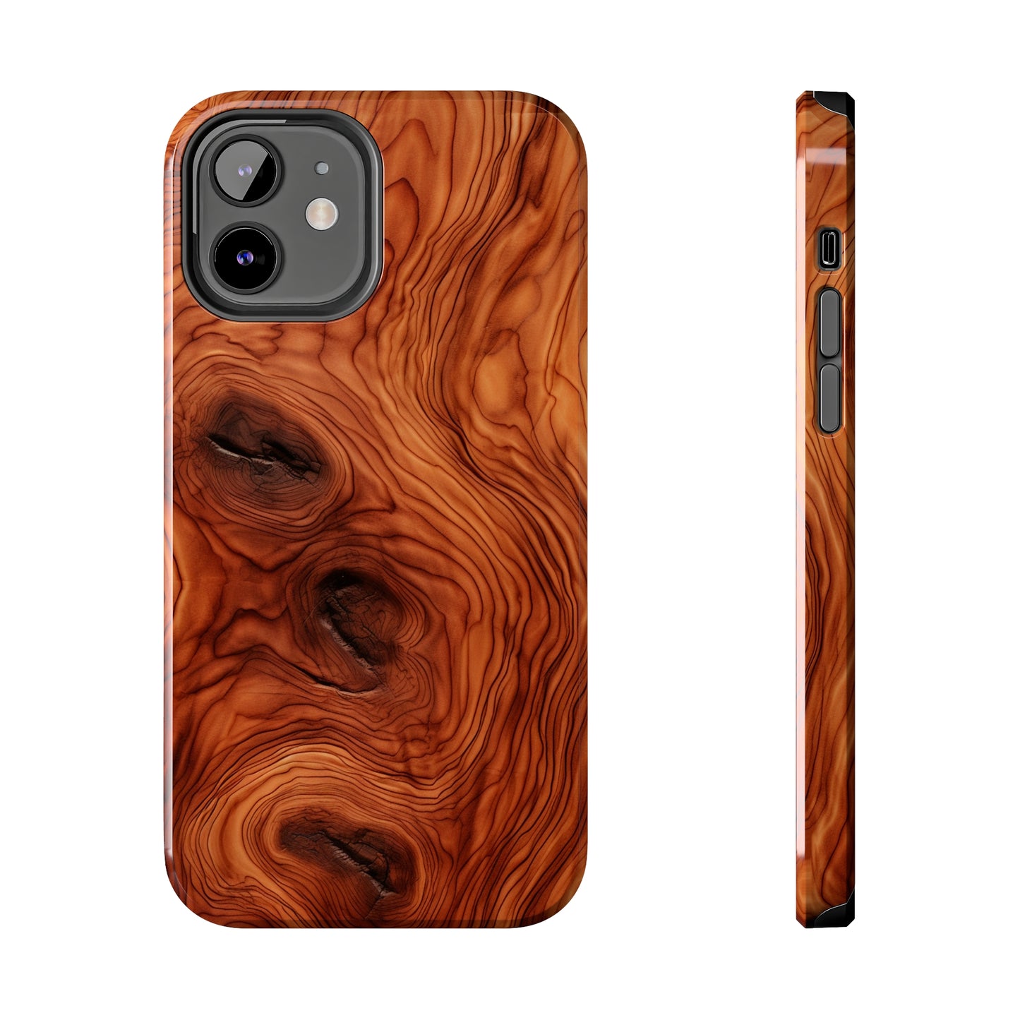 Elegant Timber: Faux Oak Wood Pattern | Dazzling Nature-Inspired iPhone Case