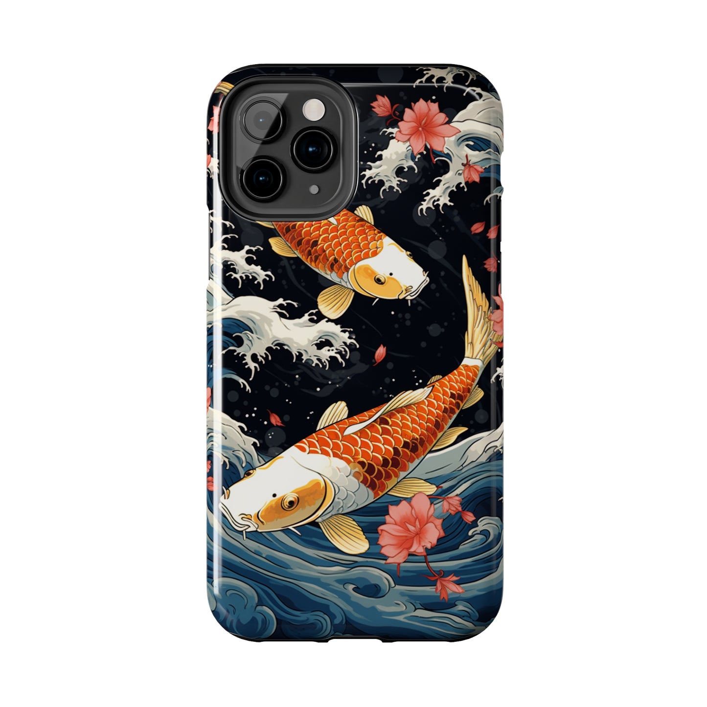 Graceful Flow: Koi Fish Inspired | Japanese Art Masterpiece iPhone Case