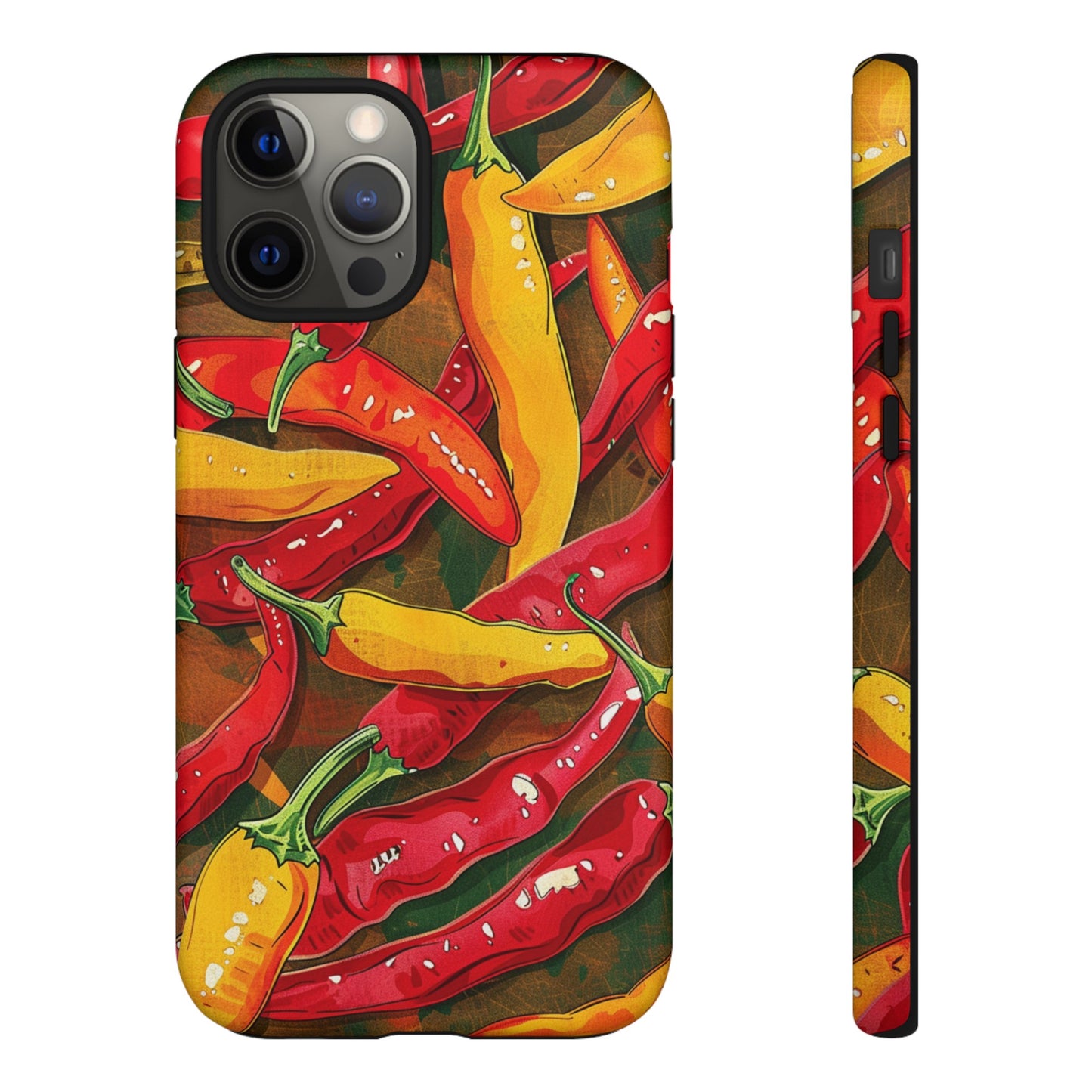 Yellow and Red Chili Peppers Phone Case