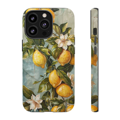 Mediterranean Lemon Tile Oil Painting iPhone 13 Case