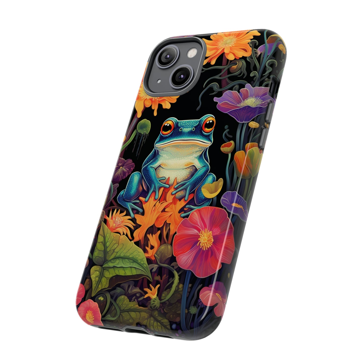 Floral Frogs Elegance Phone Case for Google Pixel, iPhone & Samsung Galaxy