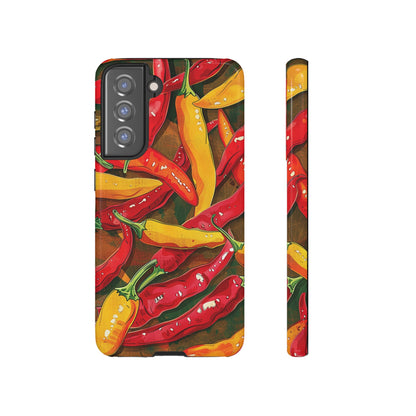Yellow and Red Chili Peppers Phone Case