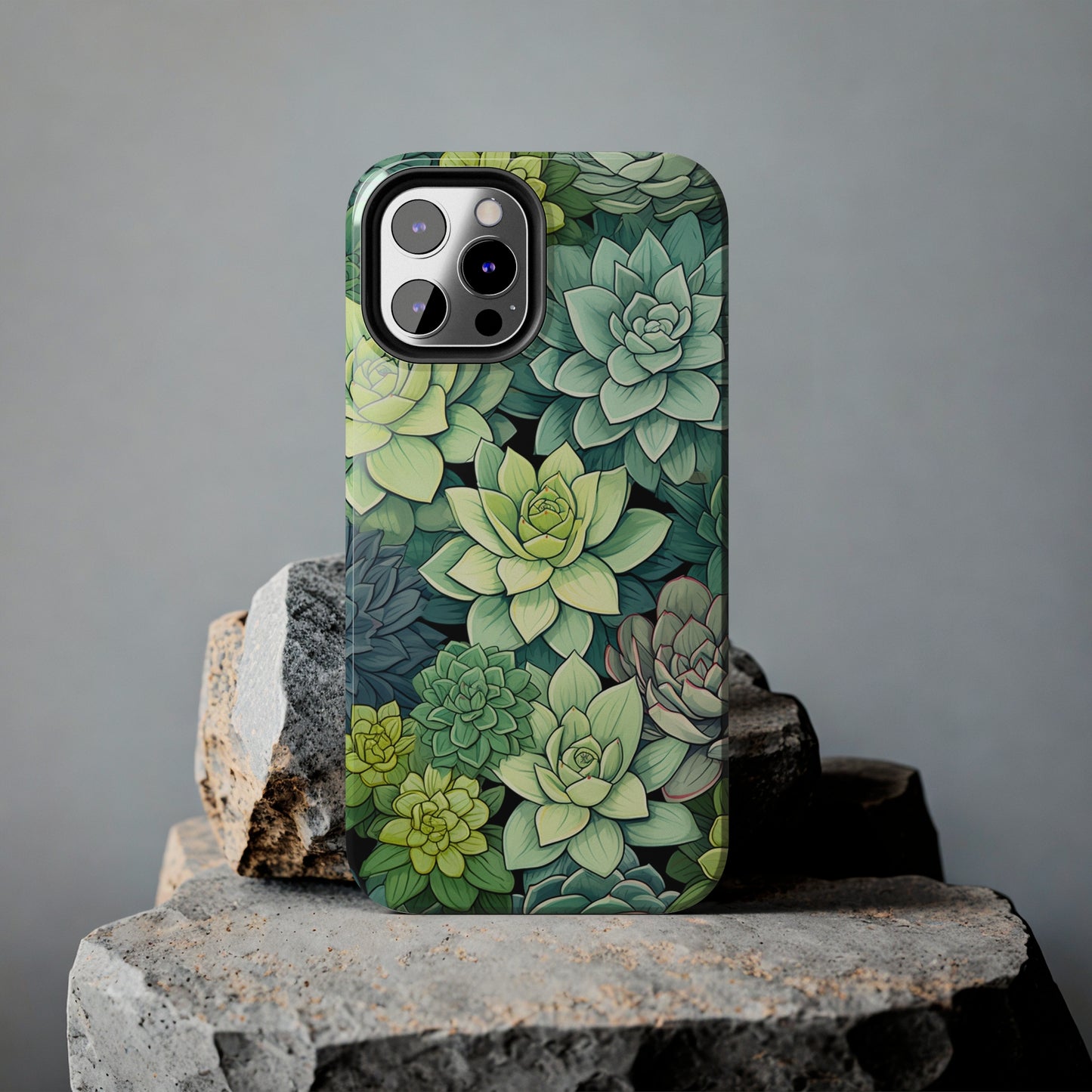 Succulent Desert Cactus Floral iPhone Case | Embrace the Beauty of Arid Elegance