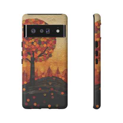 Autumn iPhone Case, Forest Embroidered Style Phone Case