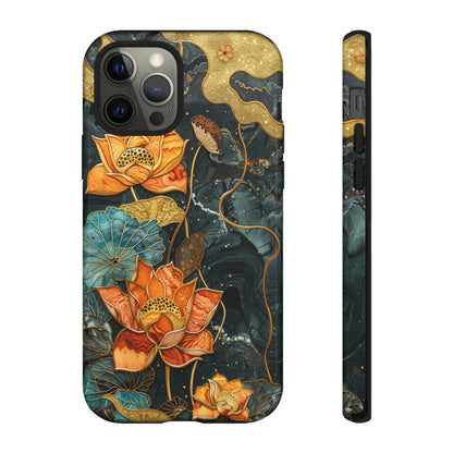 Chiyogami Floral Scroll Work Phone Case