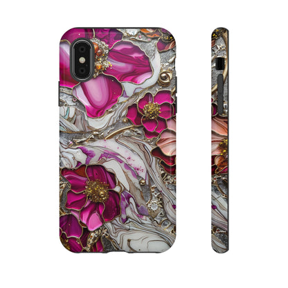 Stained Glass Magenta Floral Paisley Explosion Phone Case