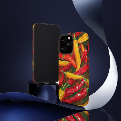 Yellow and Red Chili Peppers Phone Case