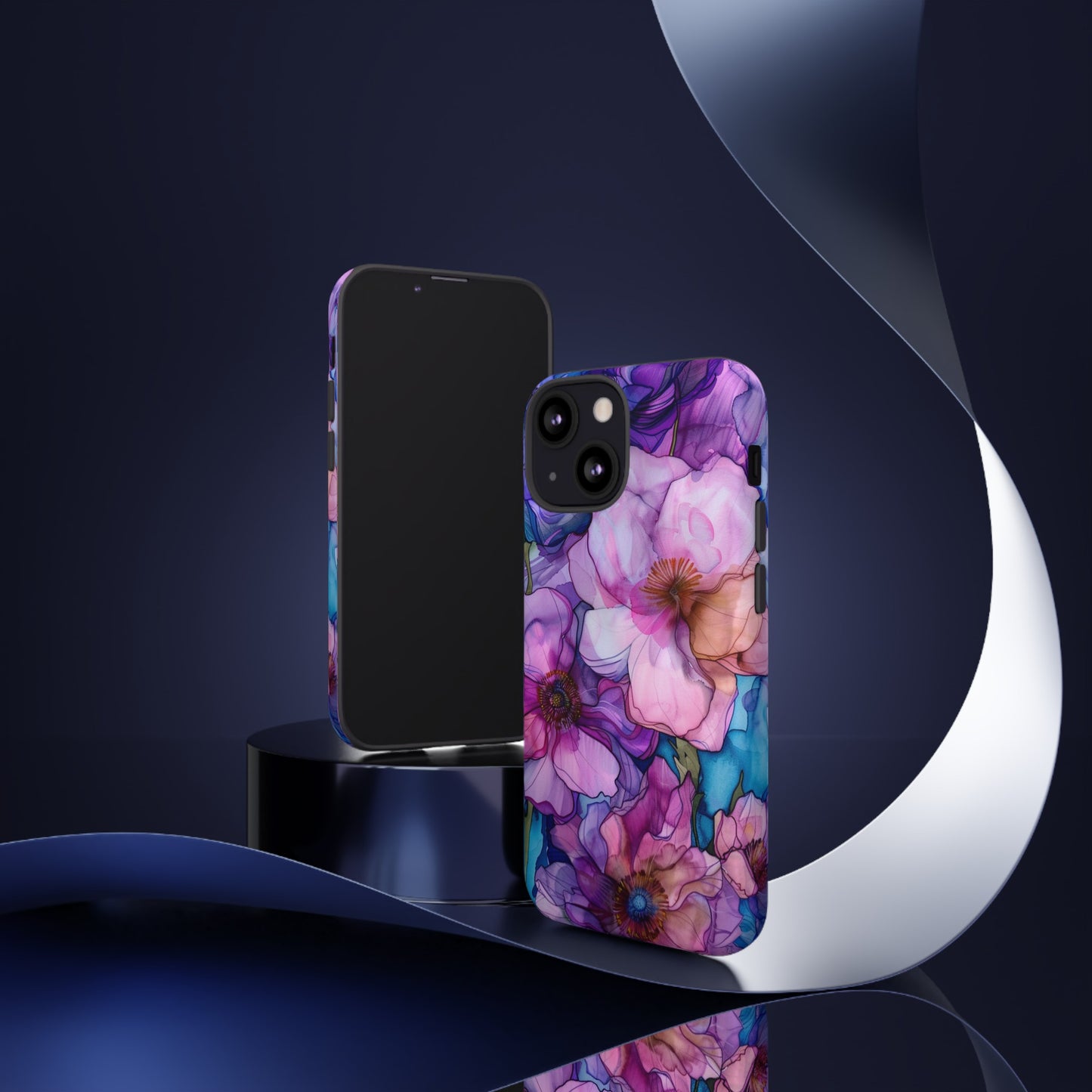 Purple Flower Stained Glass Phone Case