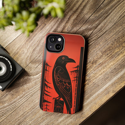 Mystic Totem: Northwest Native American Tribal Raven | Cultural Heritage iPhone Case