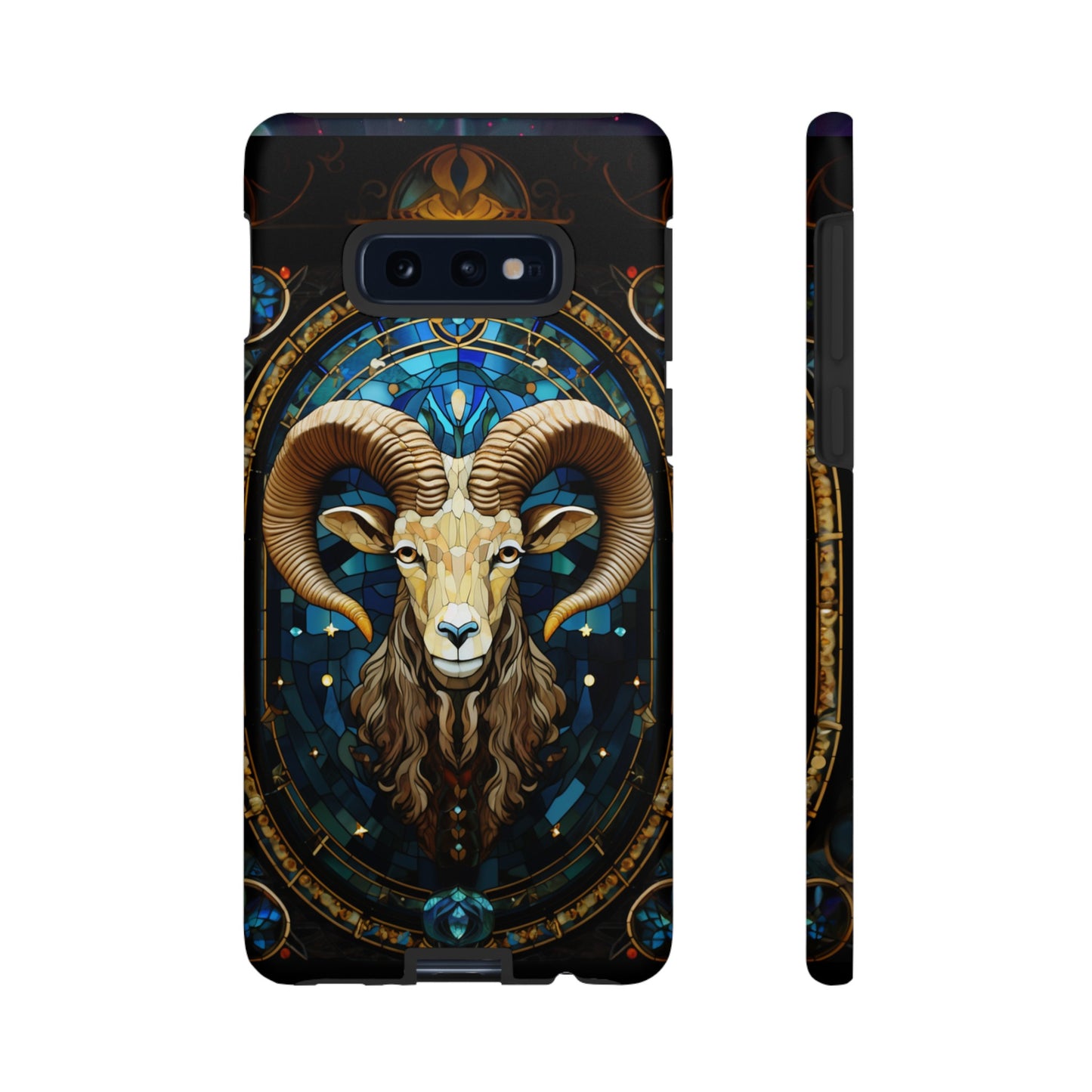 Aries Astrology Stained Glass Design Phone Case