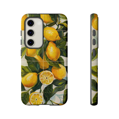 Mediterranean Lemon Italian Tile iPhone 14 Case