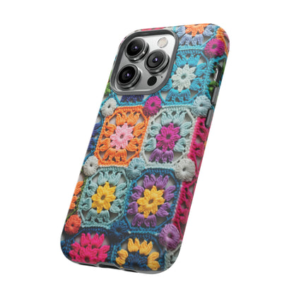 Vintage Crochet Blanket Look Phone Case