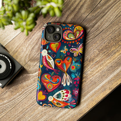 Bright Colorful Mexican Style Mural Painting Phone Case