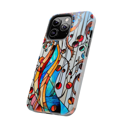 Golden Era Elegance: Art Deco Stained Glass iPhone Case | Vintage Glamour in Modern Protection