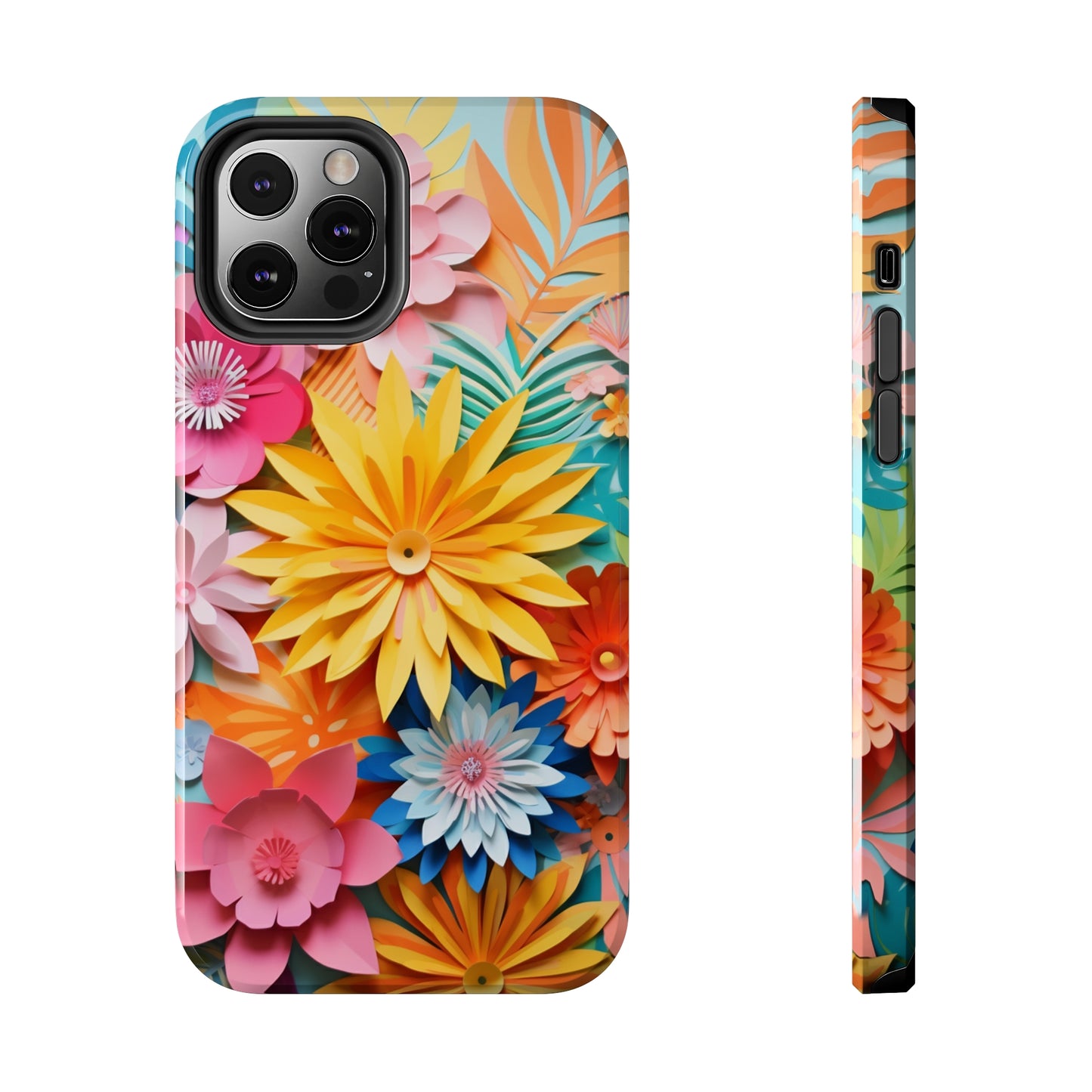 iPhone 12 Pro Max Artistry: Paper Floral Design – Crafted Elegance for iPhone 13 Pro and iPhone XR Enthusiasts