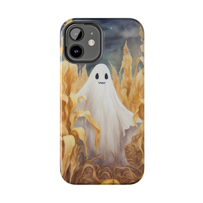 Ghost of Halloween Fall Pumpkins iPhone Case | Embrace the Spooky Autumn Vibes