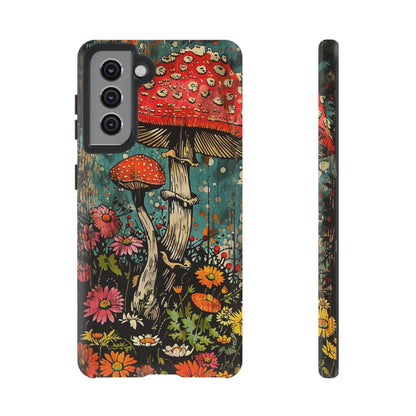 Trippy Magic Mushroom Retro Art Phone Case