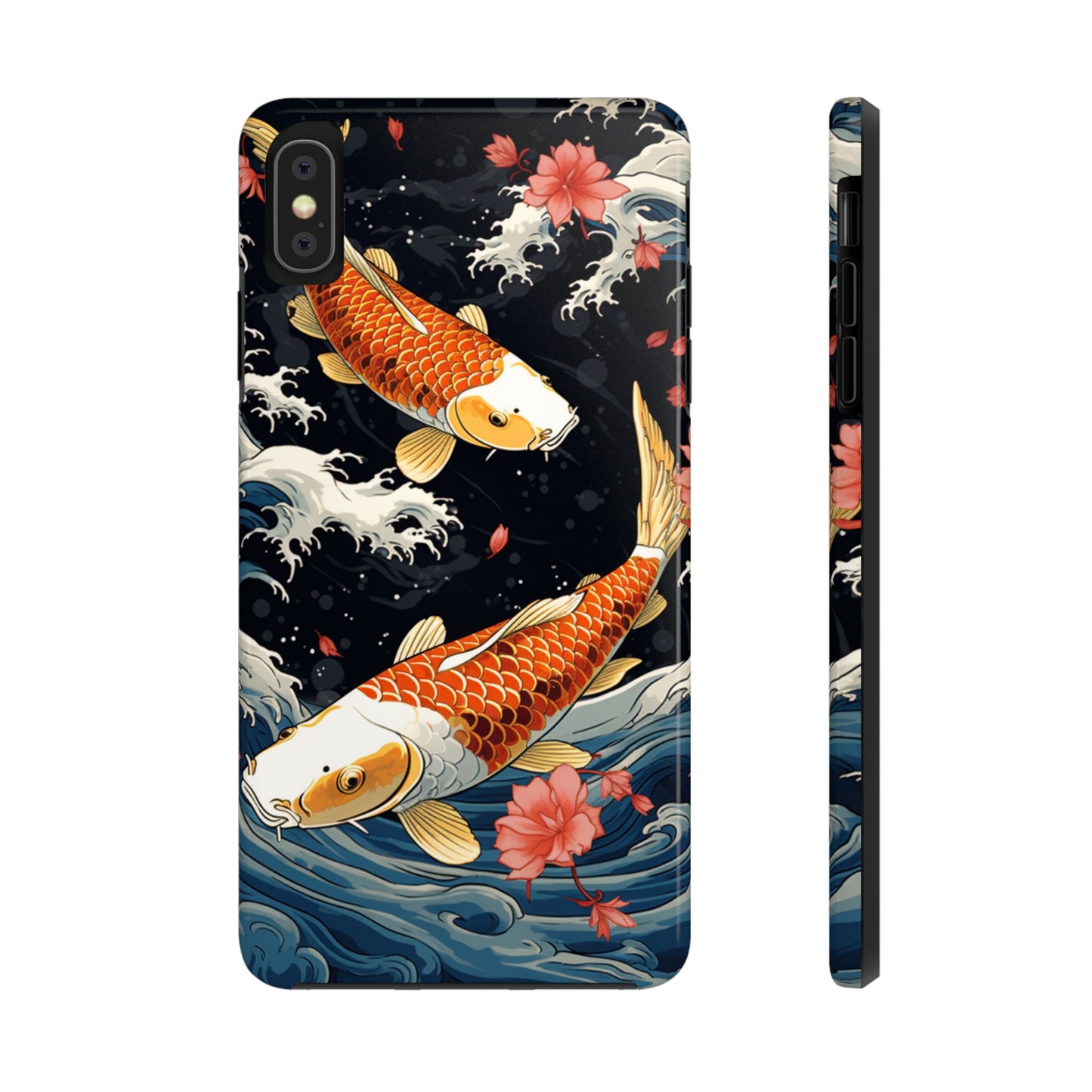 Graceful Flow: Koi Fish Inspired | Japanese Art Masterpiece iPhone Case