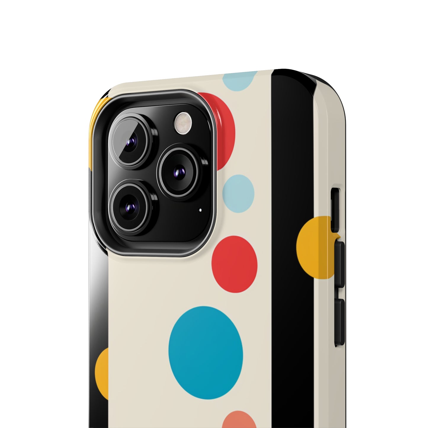 Classic Meets Creative: Abstract Polka Dots Tough Case for iPhone