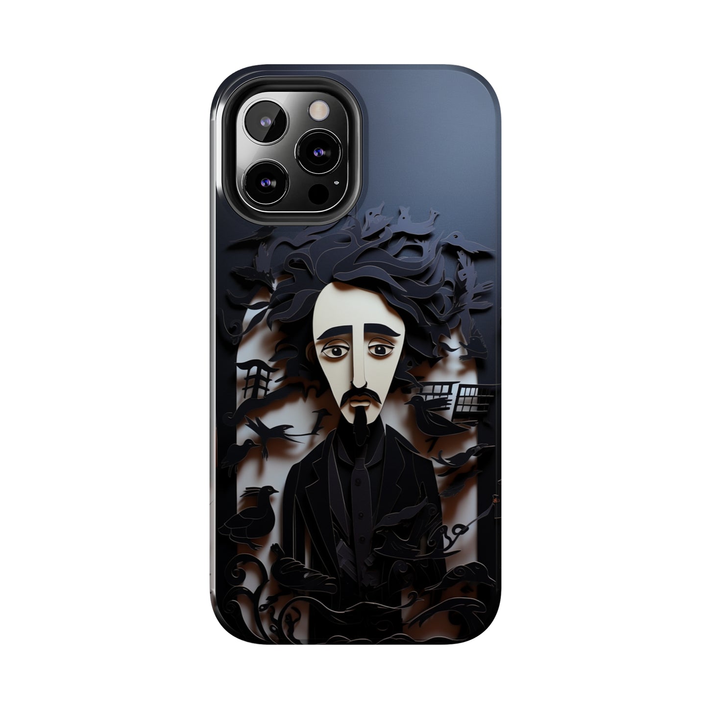 Edgar Allan Poe Gothic Halloween iPhone Case | Embrace the Dark Gothic Charm