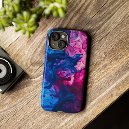 Magenta and Blue Color Explosion Phone Case