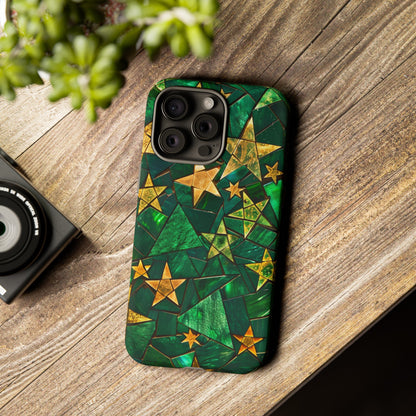 Green Celestial Stained Glass Mosaic Phone Case