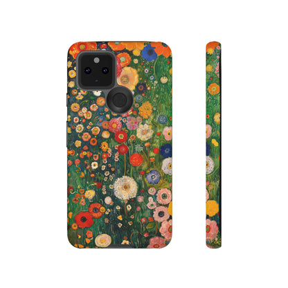 Gustav Klimt Style Flower Garden Painting Phone Case