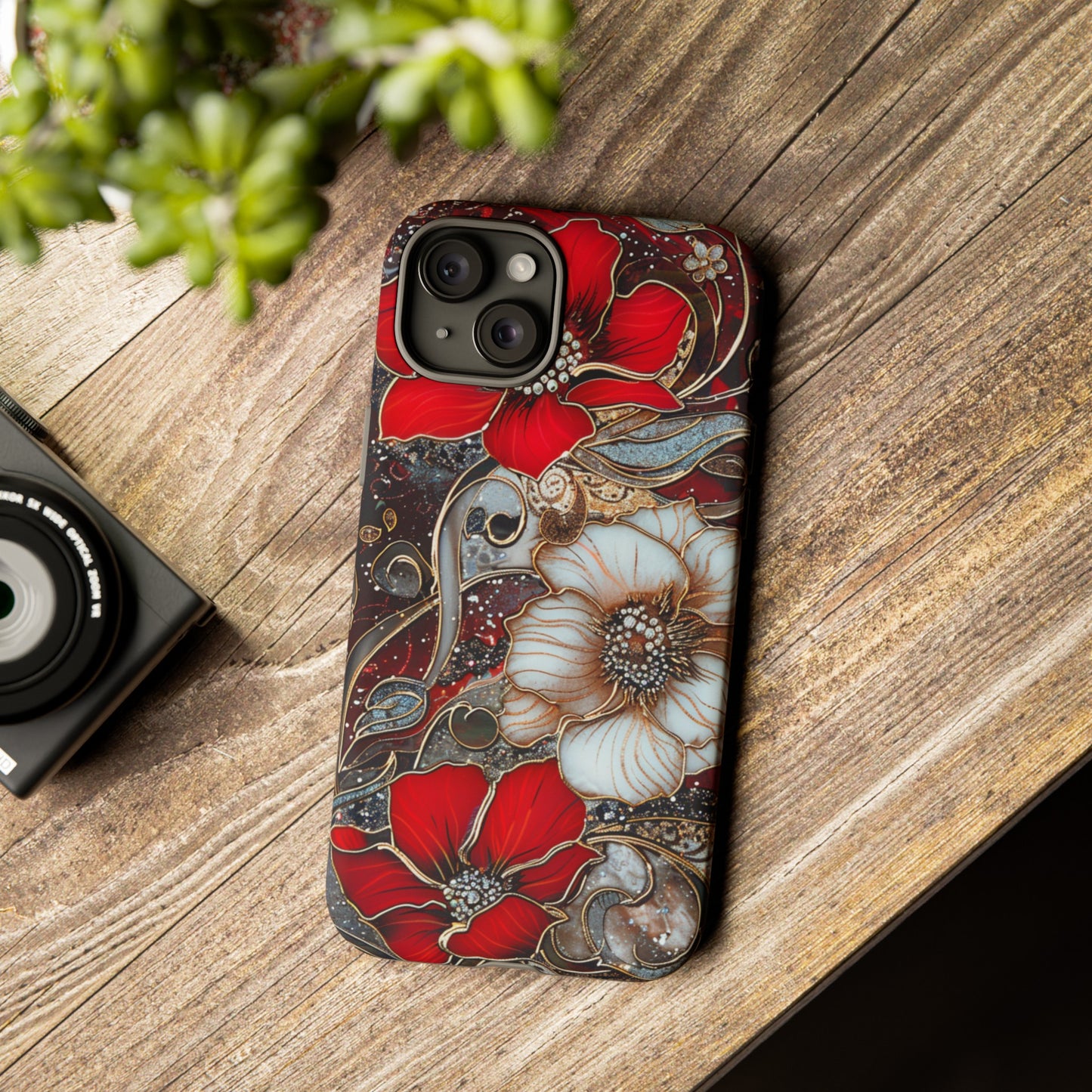 Stained Glass Floral Paisley Explosion Phone Case