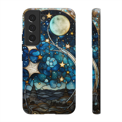 Boho Starry Night Stained Glass Artistry Phone Cover