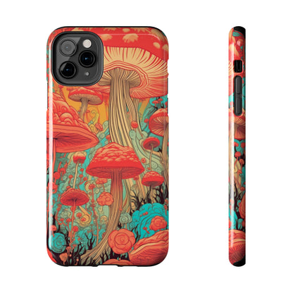 Trippy Magic Mushroom Tough iPhone Case | Embrace the Psychedelic Art